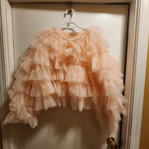 Elegant Pink Ruffled Blazer - Picture 3 of 5